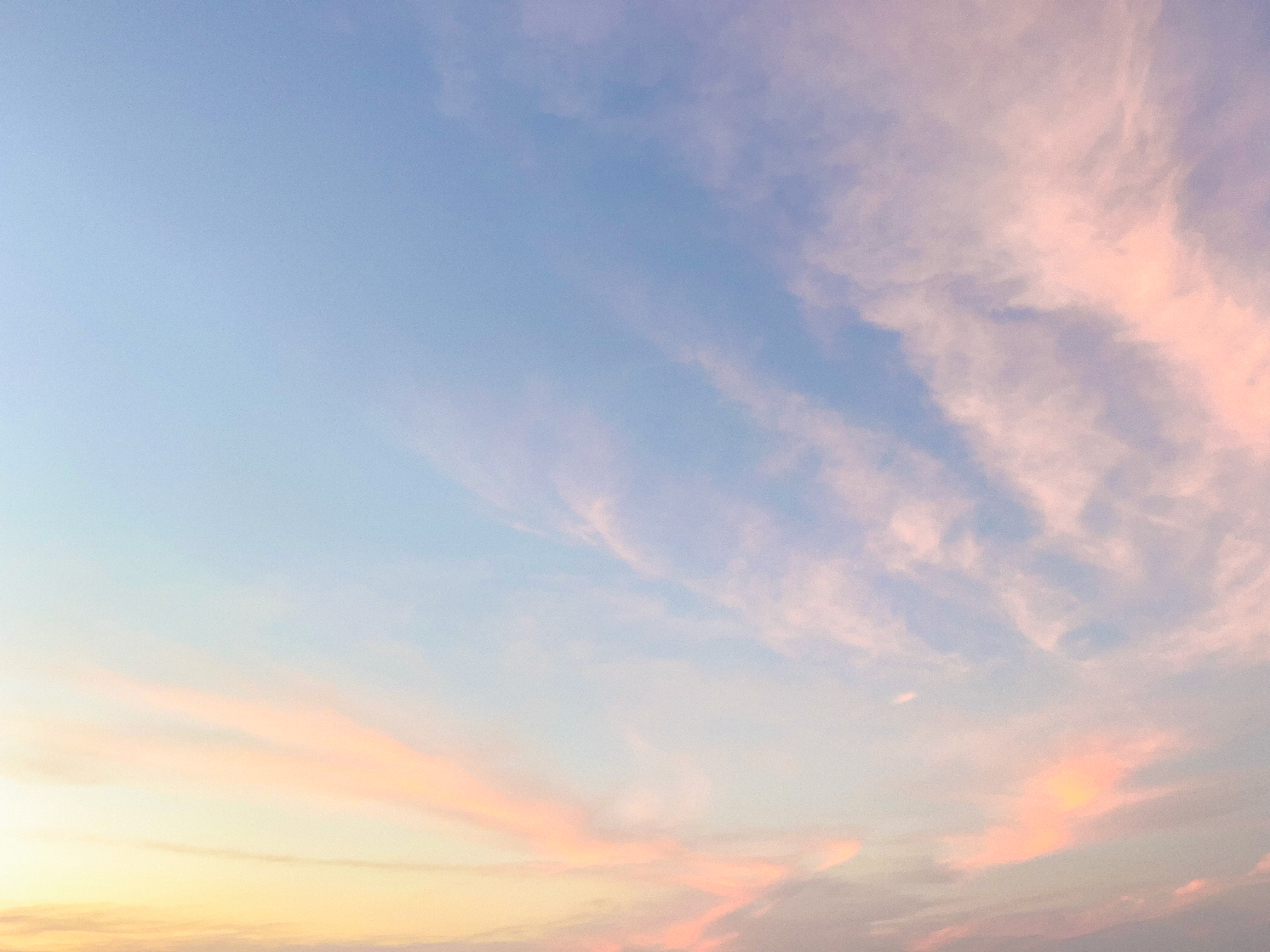 夕焼けの空